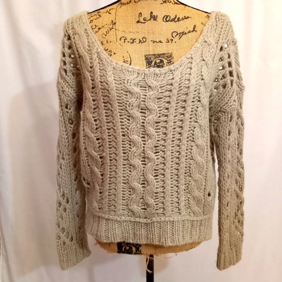 Free People Sweaters - FREE PEOPLE MOHAIR BLEND SWEATER. OVERSIZED XS
